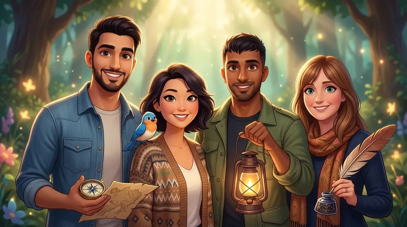 Exemple de portrait transformé dans un style dessin animé