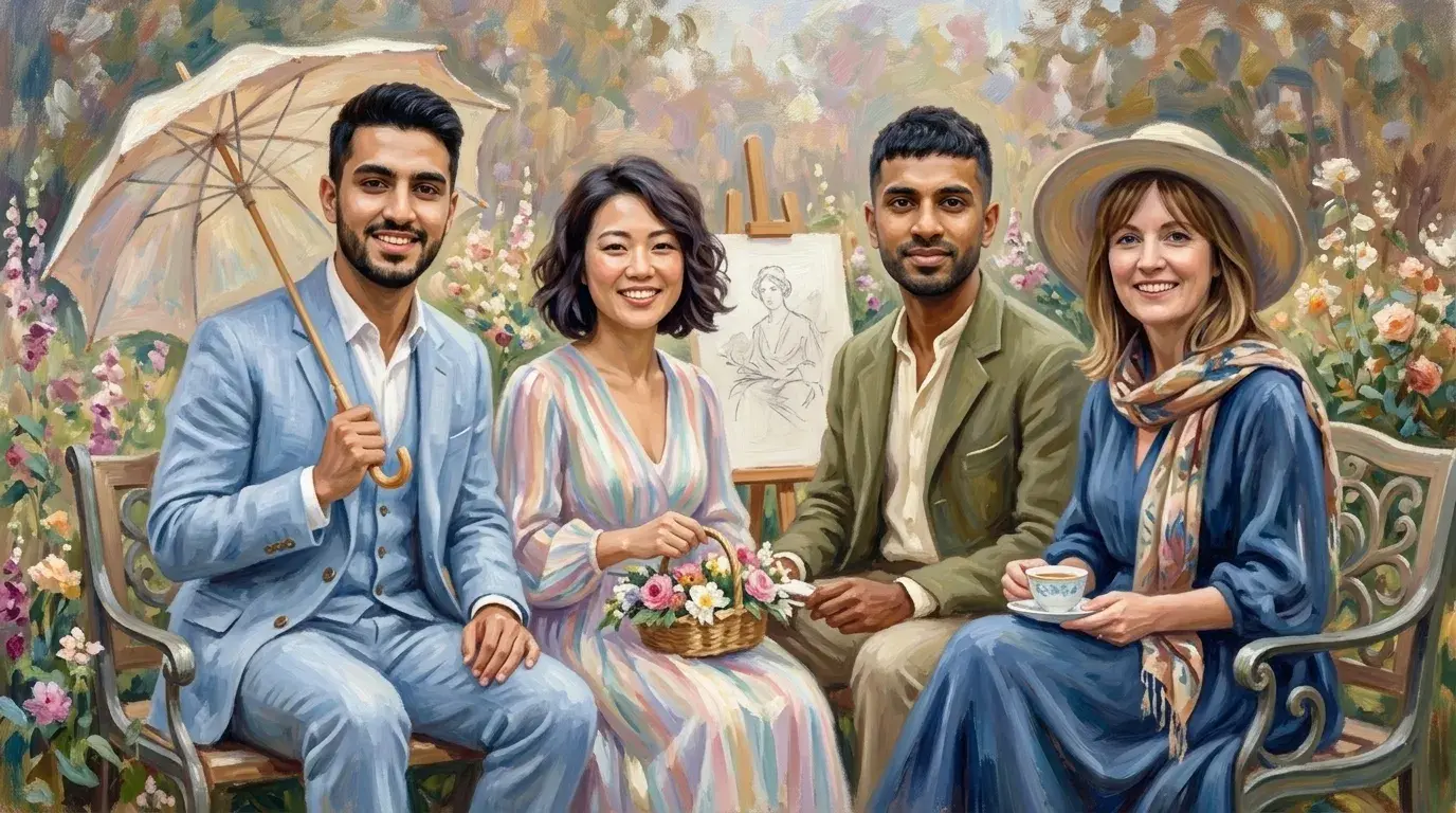 Exemple de transformation IA sur le thème mariage