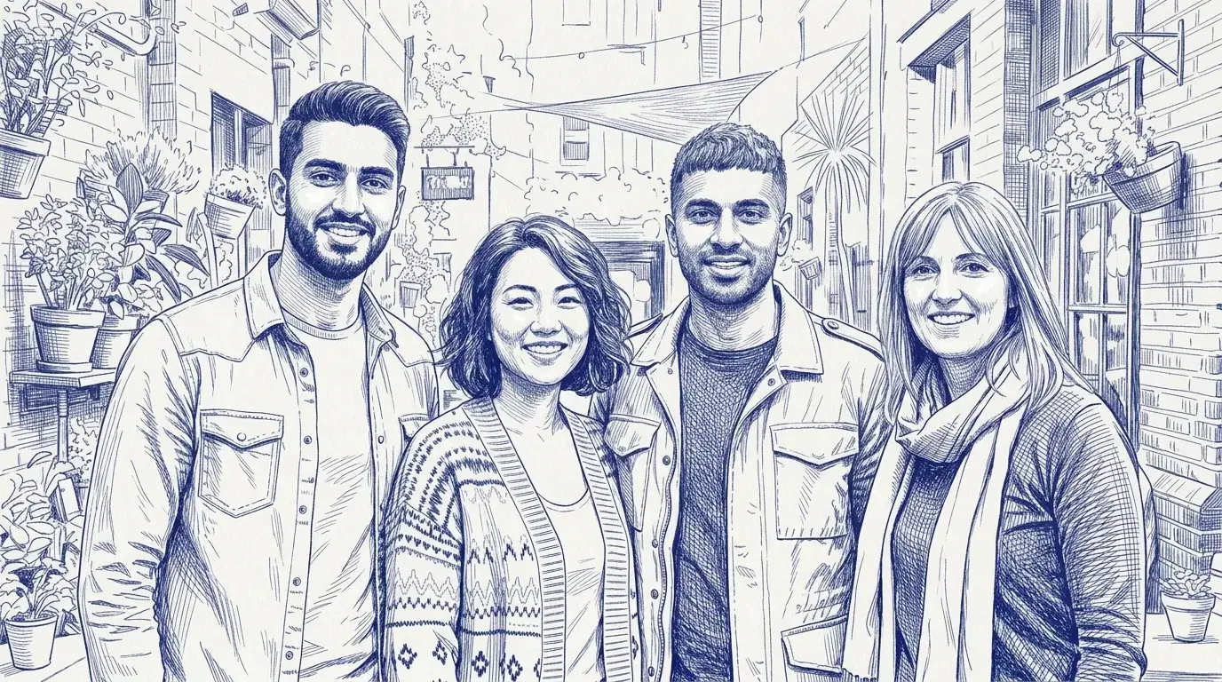 Exemple de portrait transformé en dessin avec l'intelligence artificielle